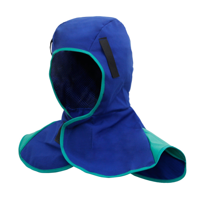 Welding Fireproof And Flame Retardant Hat, Dust-proof Shawl, Grinding Splash-proof Hat, Welder's Heat-resistant Shawl Hat