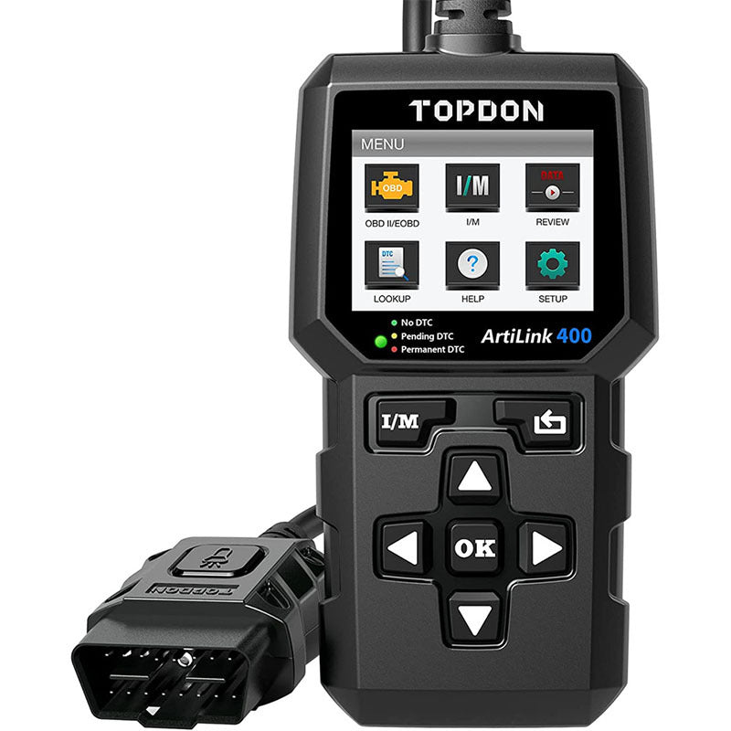 TOPDON OBD2 Scanner, AL400 Check Engine Light, Car Scanner With O2 Sensor/Freeze Frame/I/M Readiness/Smog Check/DTC Lookup, CAN Diagnostic Scanner