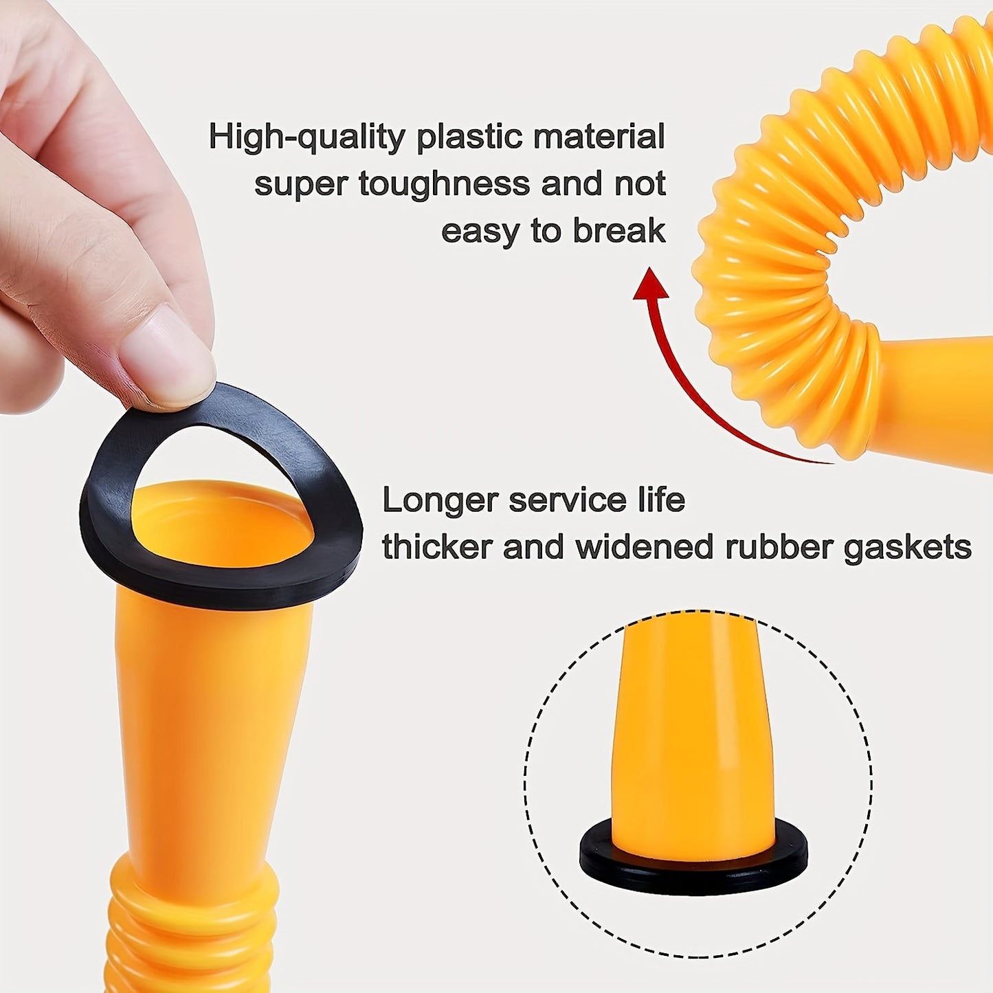 Upgrade Your Gas Can with a Durable & Easy-to-Install Spout Replacement - Fits 1/2/5/10 Gal Cans!