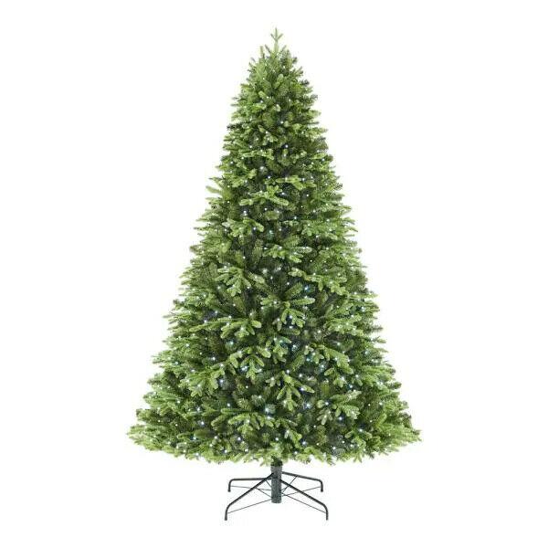 7.5 ft Swiss Mountain Black Spruce Twinkly Rainbow LED Pre-Lit Christmas Tree