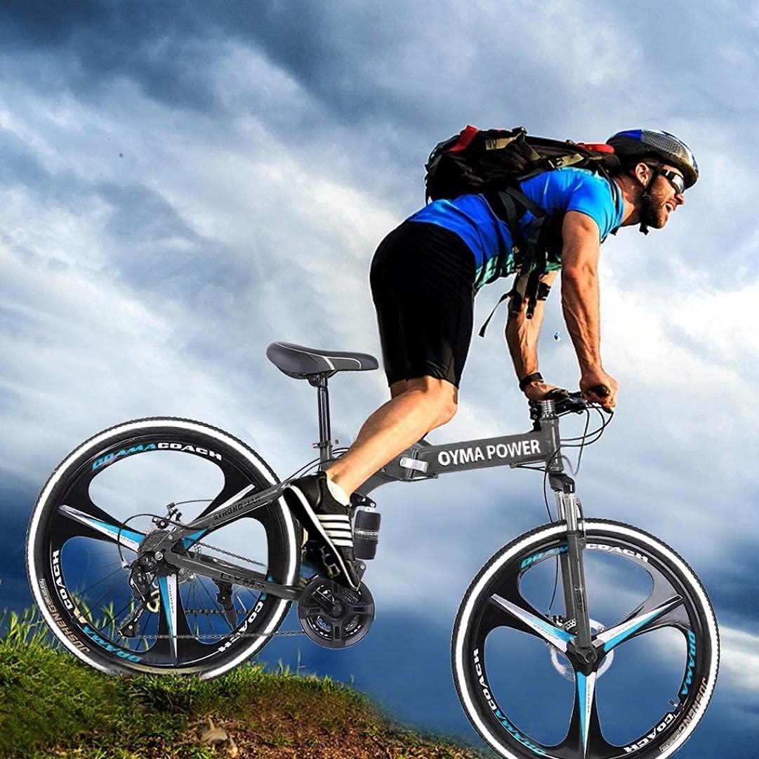 DSVF Mountain/Road Bike Carbon Steel 21 Speed Youth/Adult Bicycle, Aluminum Full Suspension Road Bike(700C/Three-knife Wheel), 26in Carbon Steel, Outdoor Fashionable Derailleur Mens/Womens Bikes