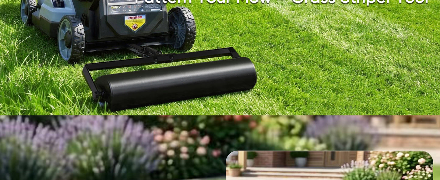 Lawn Striping Kit for EGO 21" Walk Behind Mowers - LM2100 Series, Flexible Turning Lawn Striper with Easy-Fill Water Port, Heavy Duty Steel Roller for Garden Professional Grass Stripes