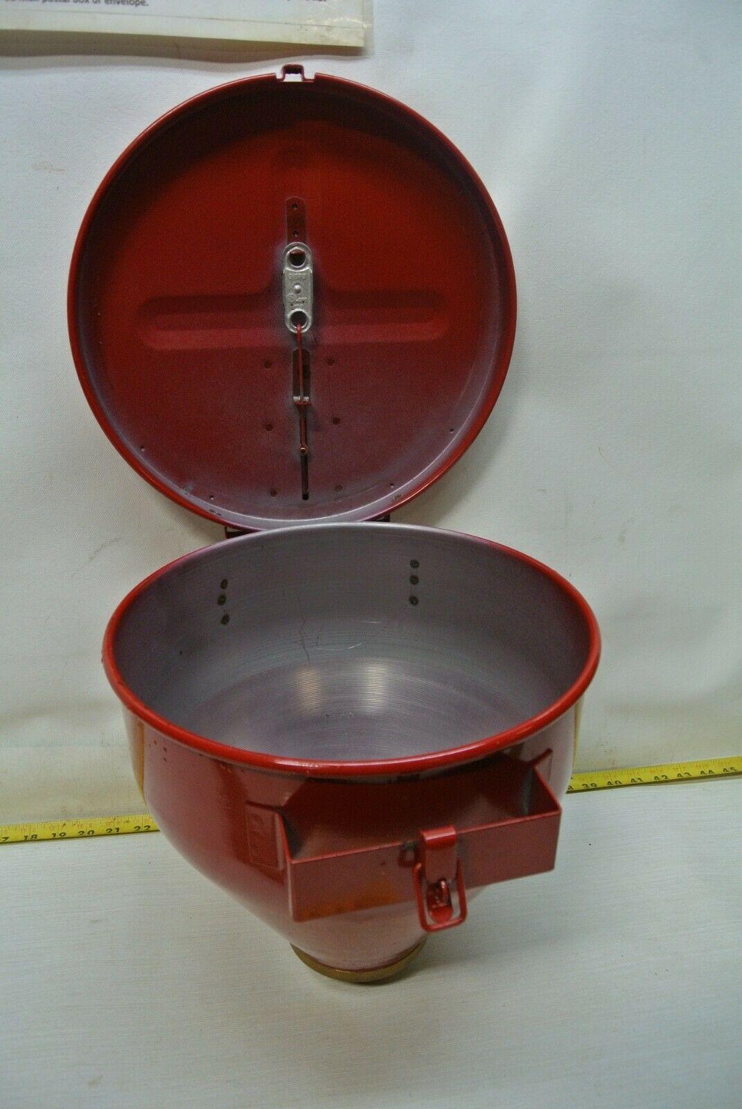 Justrite Drain Funnel #8-208  w Brass Flame Arrestor  Missing Nut