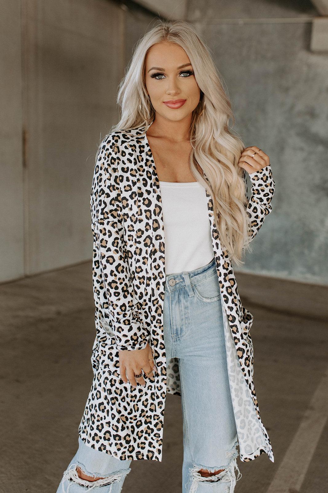 long pocket cardigan