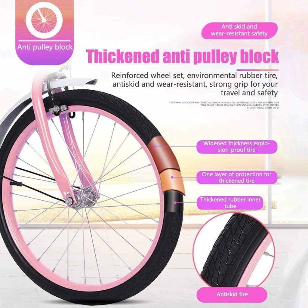 20 inch Folding Road Bike, Portable Light Weight Bicycle for Students Adults, Mini Compact Bikes, Leisure Urban Commuters City Cycling