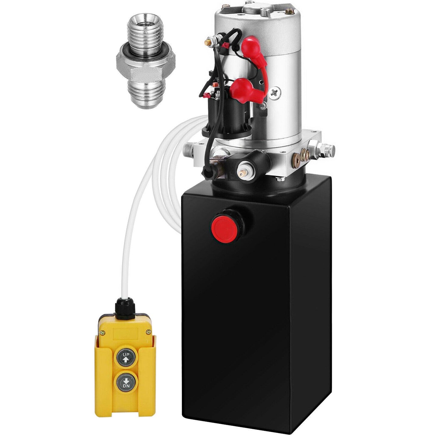 8 Quart Single Acting Hydraulic Pump Dump Trailer Unloading Control Kit Iron