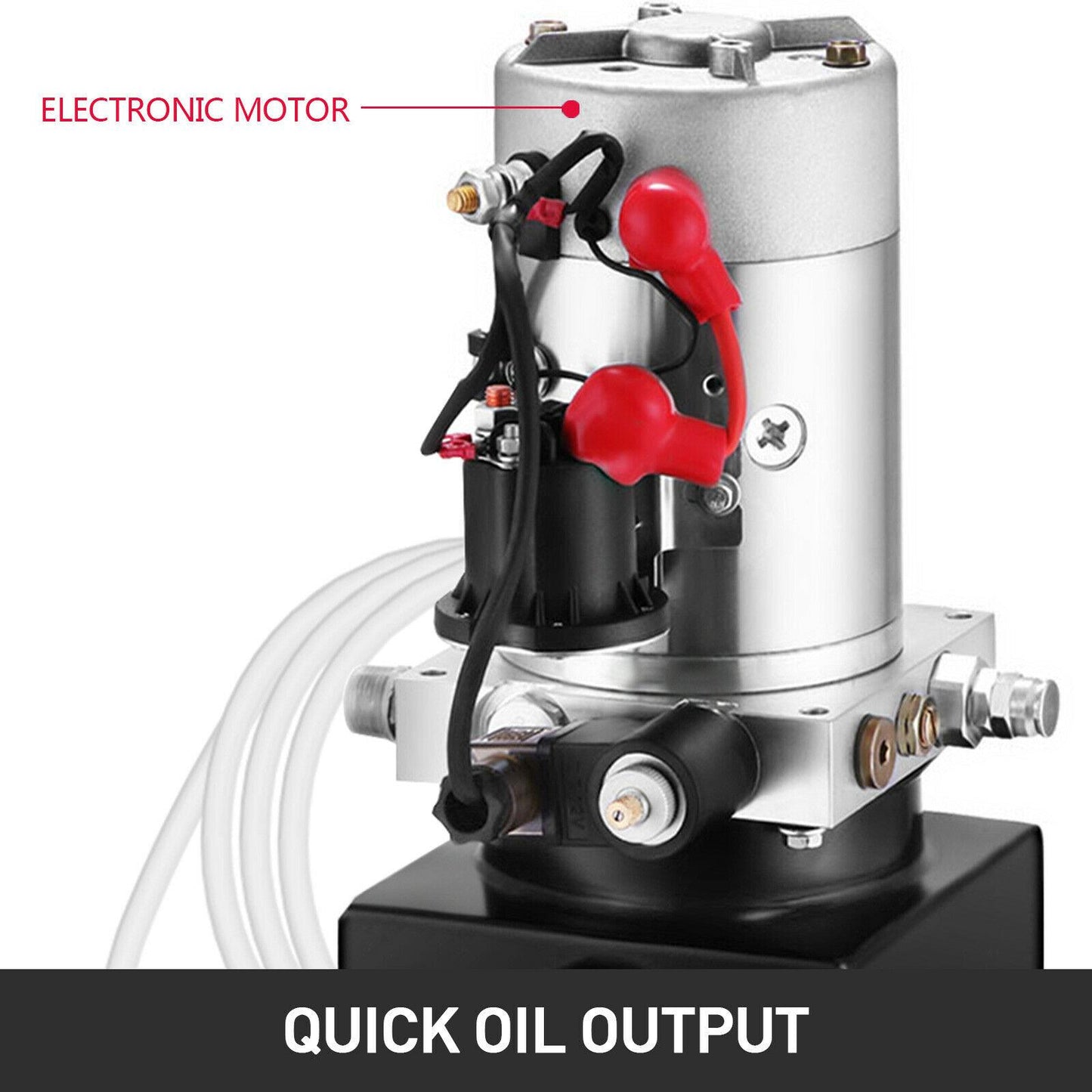 8 Quart Single Acting Hydraulic Pump Dump Trailer Unloading Control Kit Iron