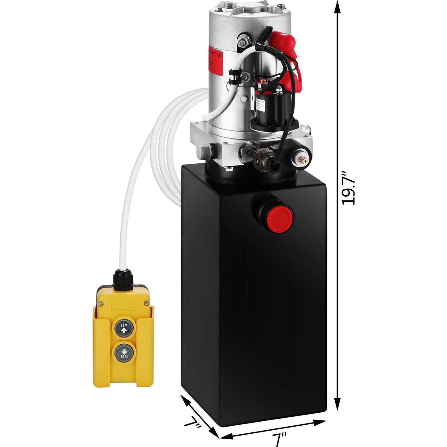 8 Quart Single Acting Hydraulic Pump Dump Trailer Unloading Control Kit Iron