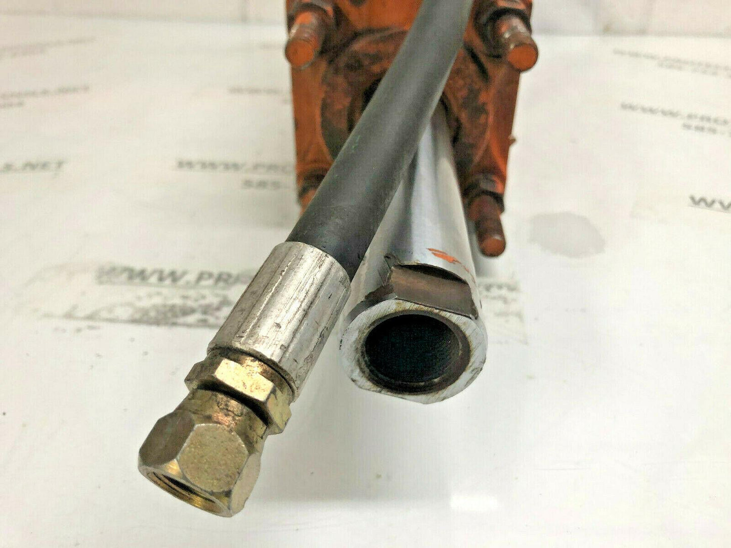 Huth  Ended 62029 Hydraulic Cylinder Swager Expander  7闁 Stroke, 11闁2闁 Rod P352