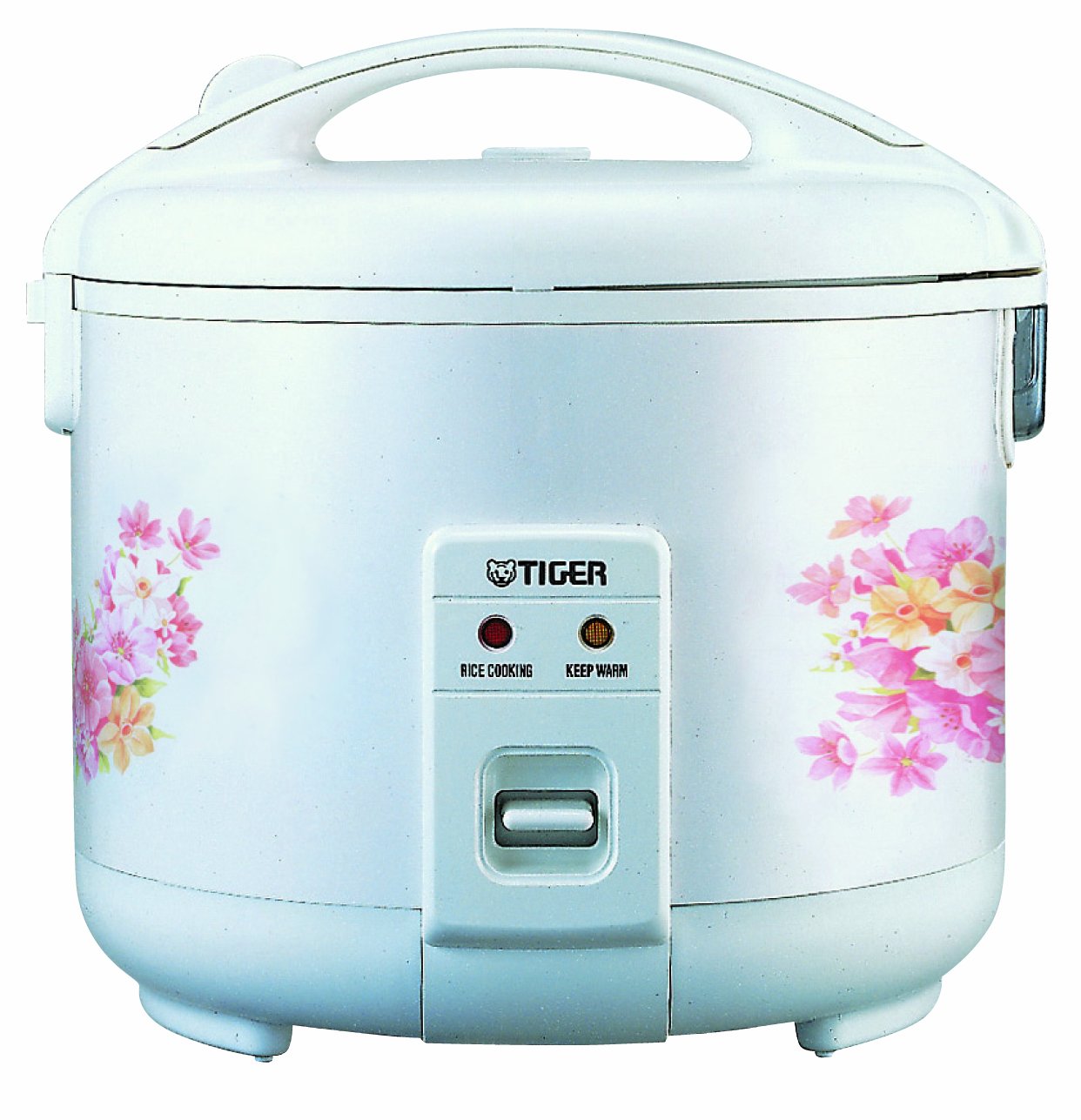 JNP-0550-FL 3-Cup (Uncooked) Rice Cooker and Warmer, Floral White