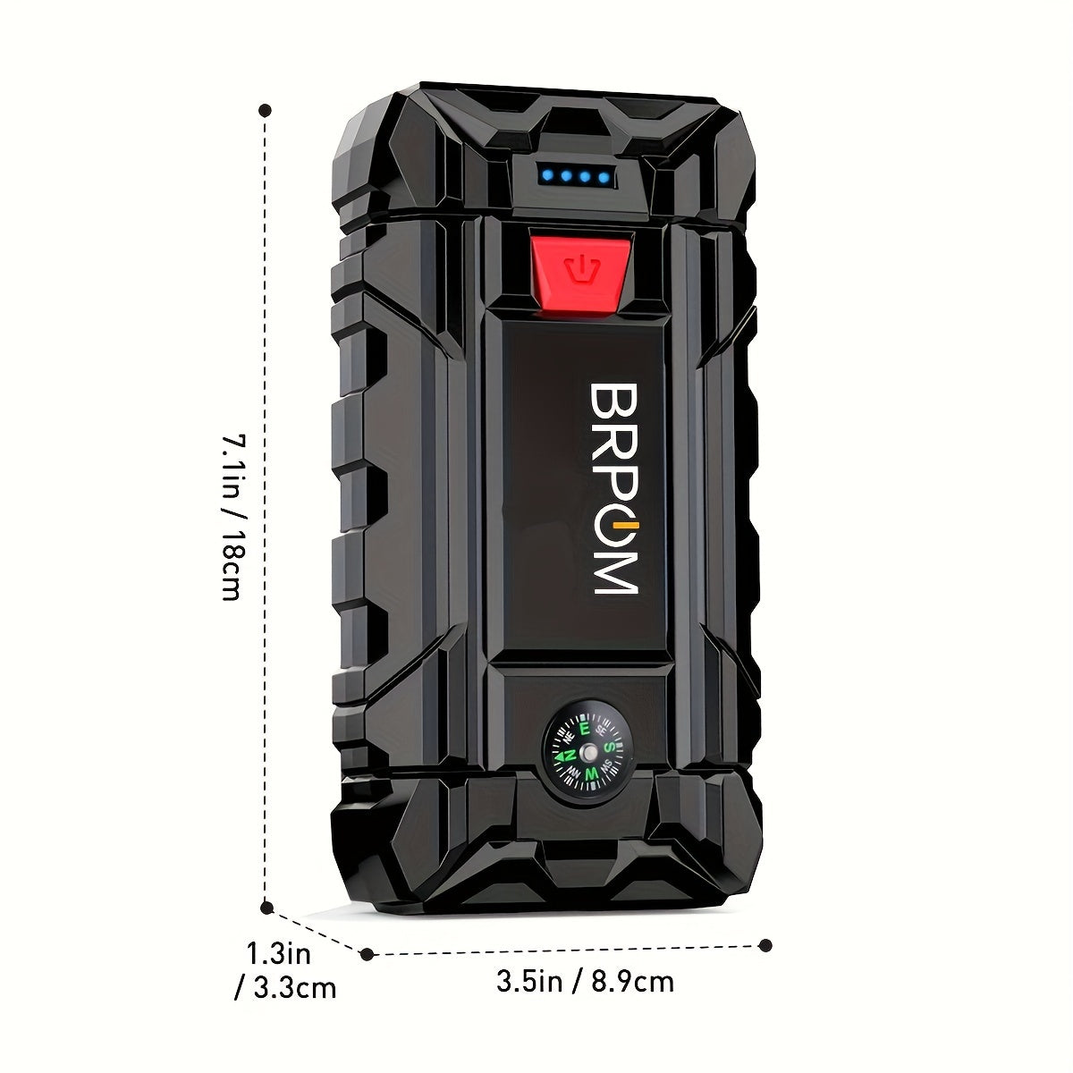 Car Jump Starter, 3000A Peak  (Up To 2.64gal Gas Or 2.11gal Diesel Engine, 50 Times) 12V Auto Booster Battery With  Charger Smart Jump Cables