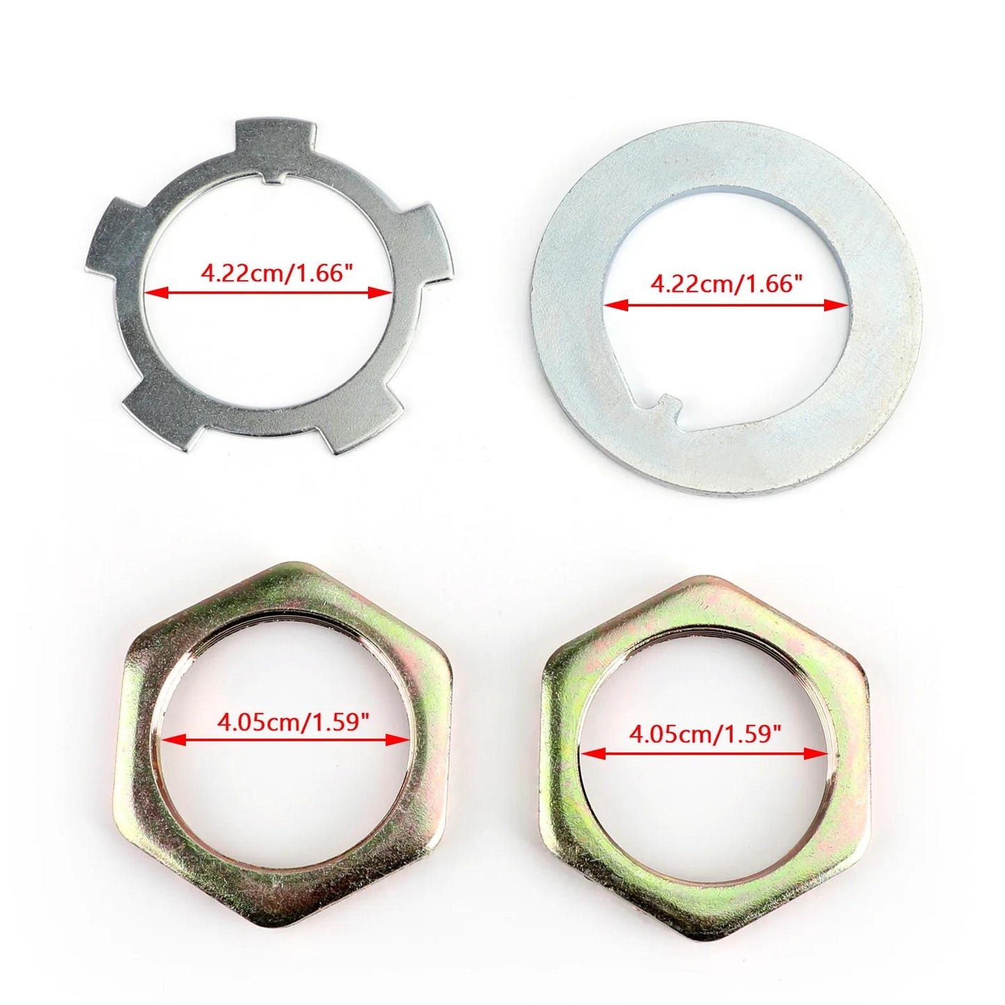 Front Axle Hub Spindle Lock Nut Washer Kit 43521-60011 For Toyota Jeep Hiluxs Generic