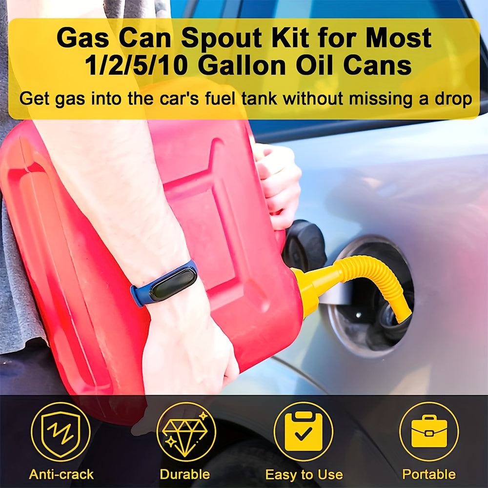 Upgrade Your Gas Can with a Durable & Easy-to-Install Spout Replacement - Fits 1/2/5/10 Gal Cans!