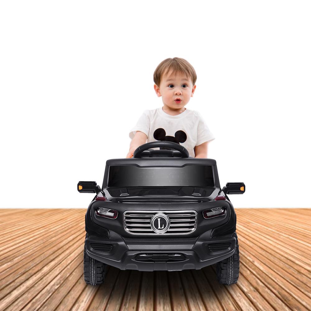 Ride on Car, Battery Powered Ride on Truck w/ Parental Remote Control & Manual Modes, Music, Horn, Lights, Volume Control Functions, Kids Electric Vehicle for 3-5 Years Old Boy Girls, Black, W4486