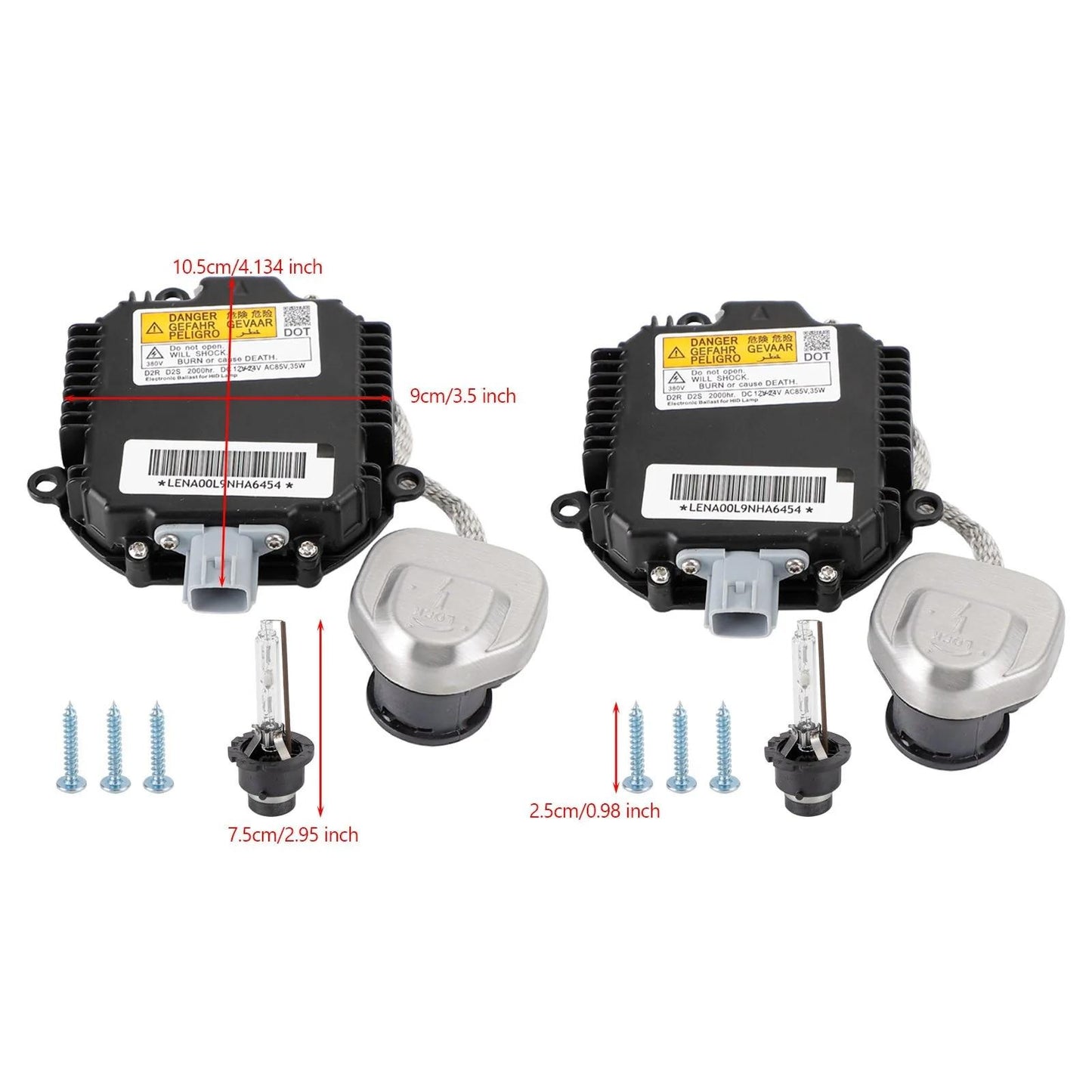 12-19 Infiniti JX35/QX60 2x Xenon Ballast & D2S Bulb Kit Control Unit 28474-8991D 26297-89902 Generic