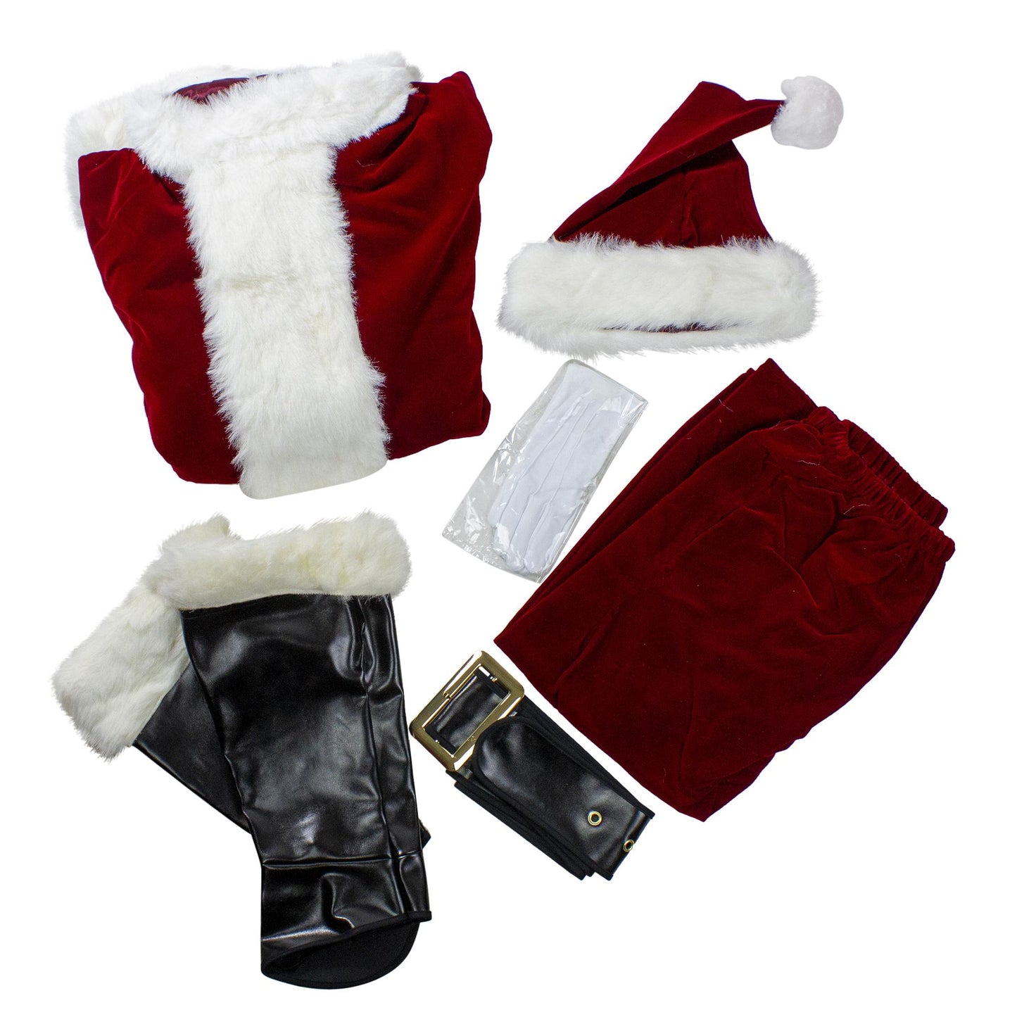 Red and White Santa Claus Adult Deluxe Christmas Costume - XXL