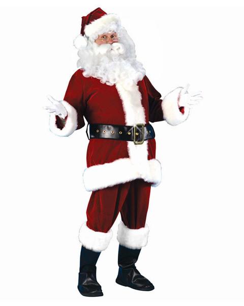 Red and White Santa Claus Adult Deluxe Christmas Costume - XXL