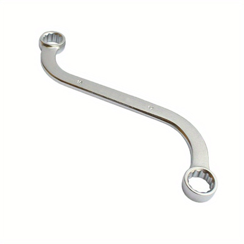 5Pcs S Type 10-19mm 12-Point Box Ends Double-Headed Special-Shaped Fastening Wrench Car Repair Tool S-Shaped Spanner Hardware