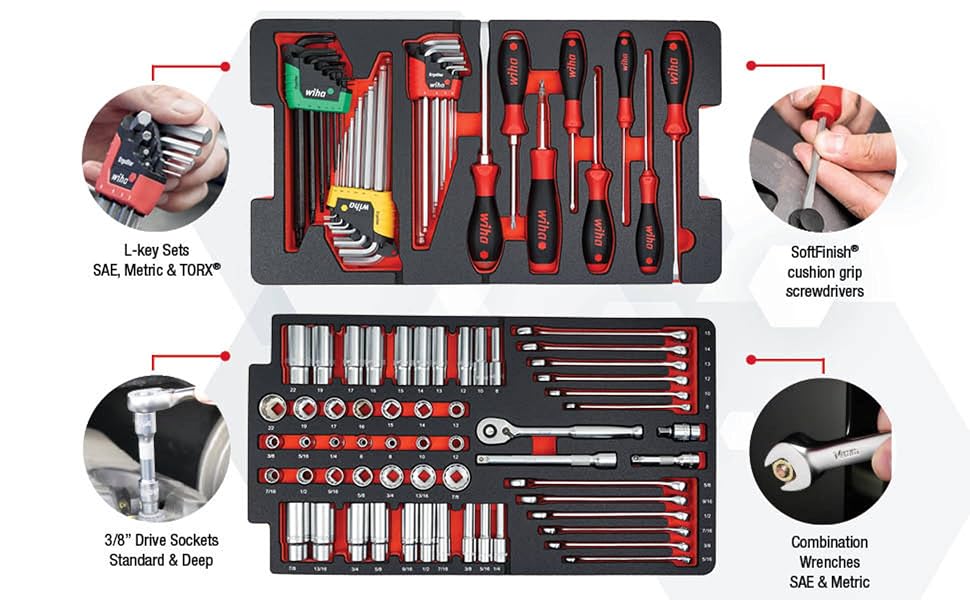 92100 194 Piece Premium Kit In Rolling Tool Box