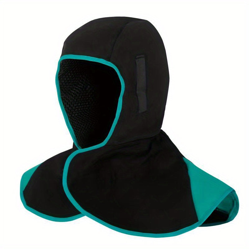 Welding Fireproof And Flame Retardant Hat, Dust-proof Shawl, Grinding Splash-proof Hat, Welder's Heat-resistant Shawl Hat