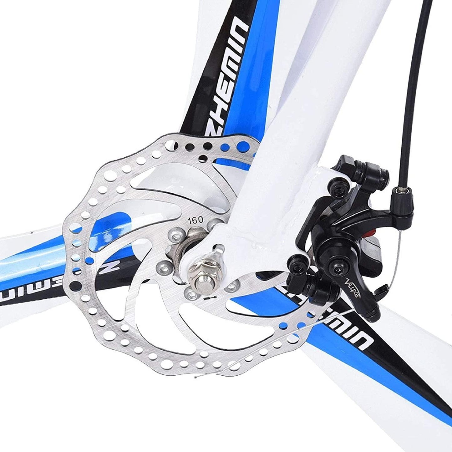 LYBOHO 26 inch 21 Speed Commuters Aluminum Full Suspension Road Bike, High Carbon Steel Frame Mechanical Disc Brake,700c Tire, for Adult Teens【Black, Shipping from USA】