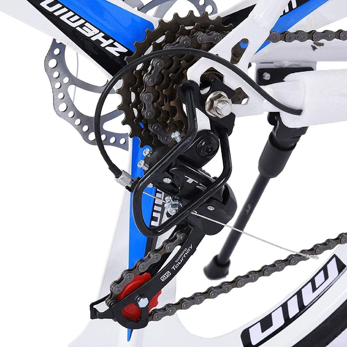 LYBOHO 26 inch 21 Speed Commuters Aluminum Full Suspension Road Bike, High Carbon Steel Frame Mechanical Disc Brake,700c Tire, for Adult Teens【Black, Shipping from USA】